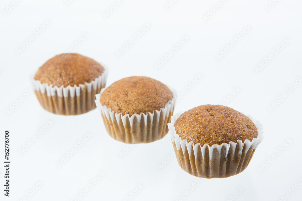 banana cake isolated on white background banana cake isolated on white background