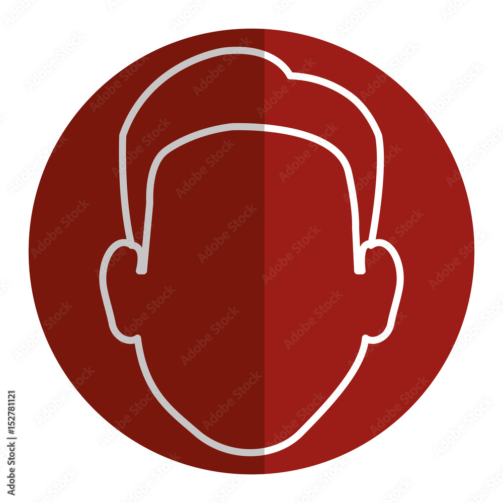 young man head avatar vector illustration design