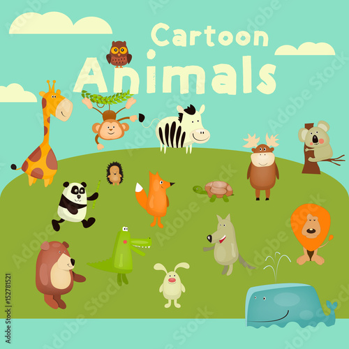 Cartoon Animals Set © elfivetrov