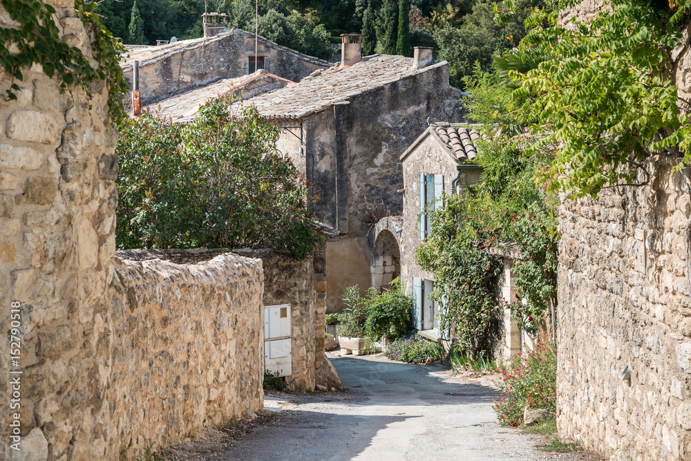 French village in Provence bathed in summer sun