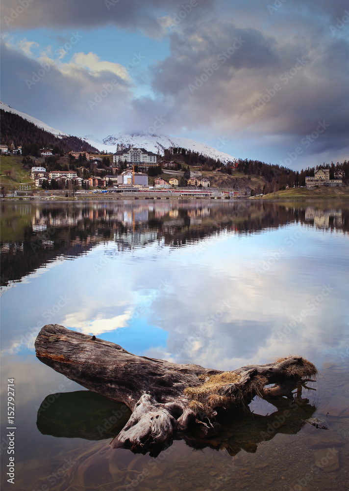 st. Moritz - Switzerland lake and reflections