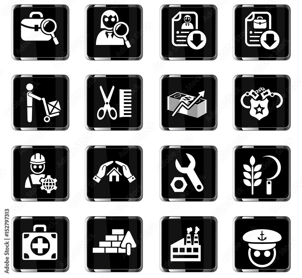 job search icon set job search icon set