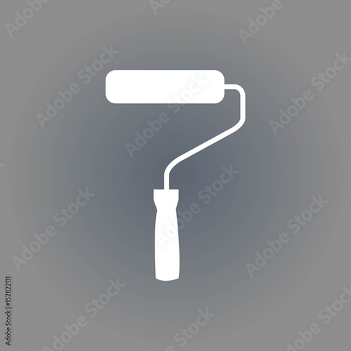 roller icon stock vector illustration flat design