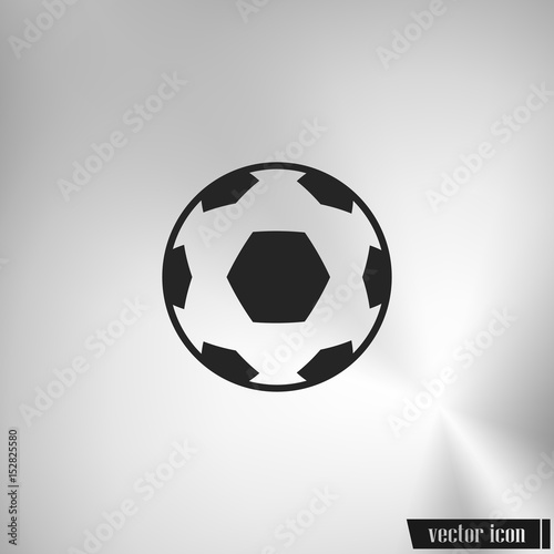 Fototapeta Naklejka Na Ścianę i Meble -  Soccer ball vector icon