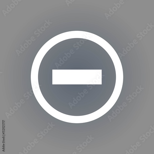 minus icon stock vector illustration flat design