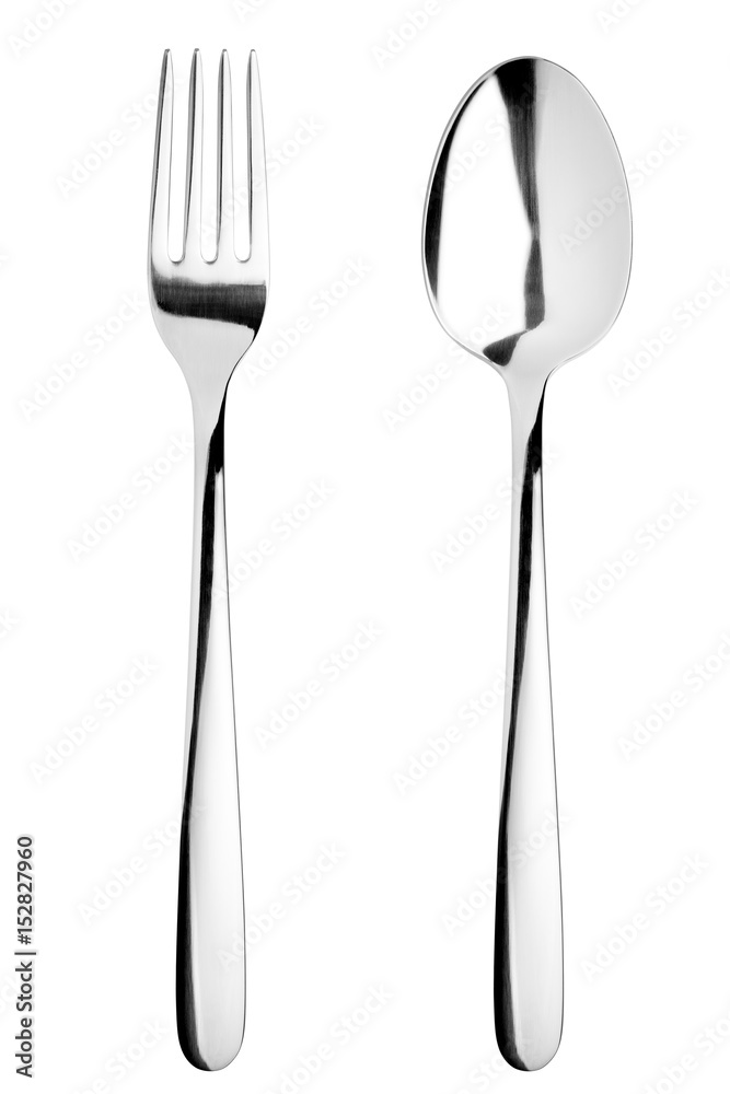fork, spoon, cutlery on white background, isolated fork, spoon, cutlery on white background, isolated