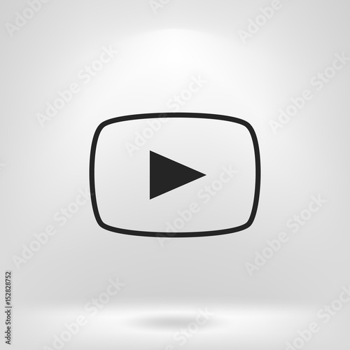 Media player icon vector illustration