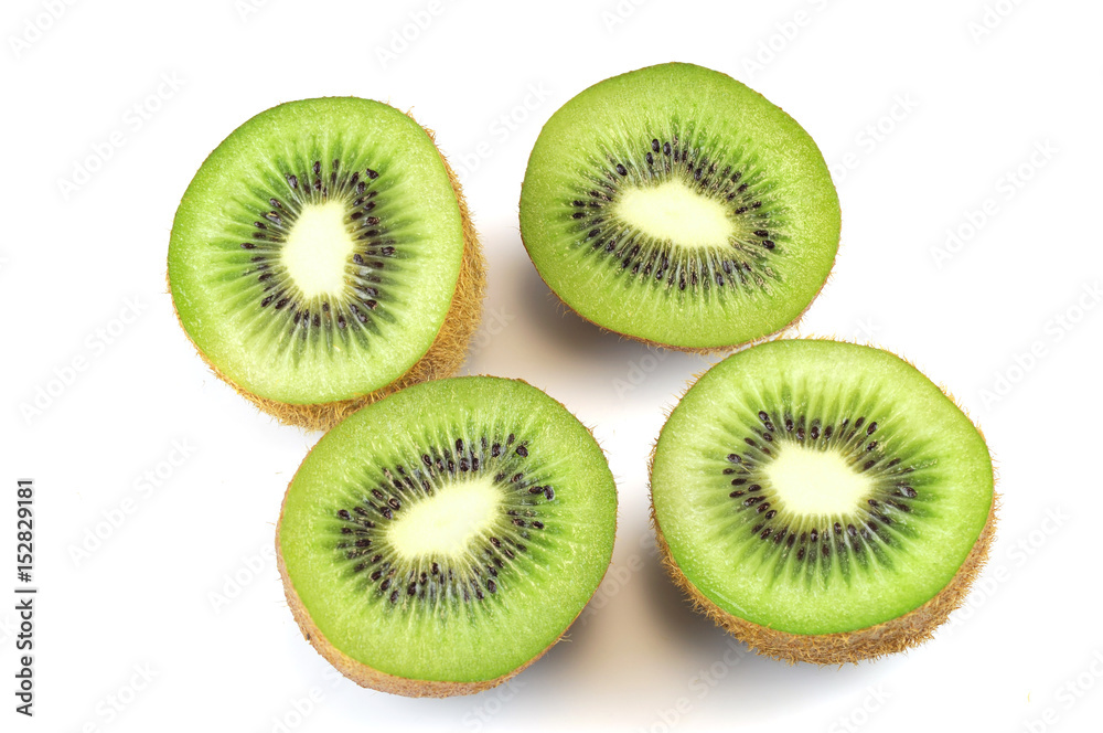 fresh cut kiwi fruit isolated on white background fresh cut kiwi fruit isolated on white background