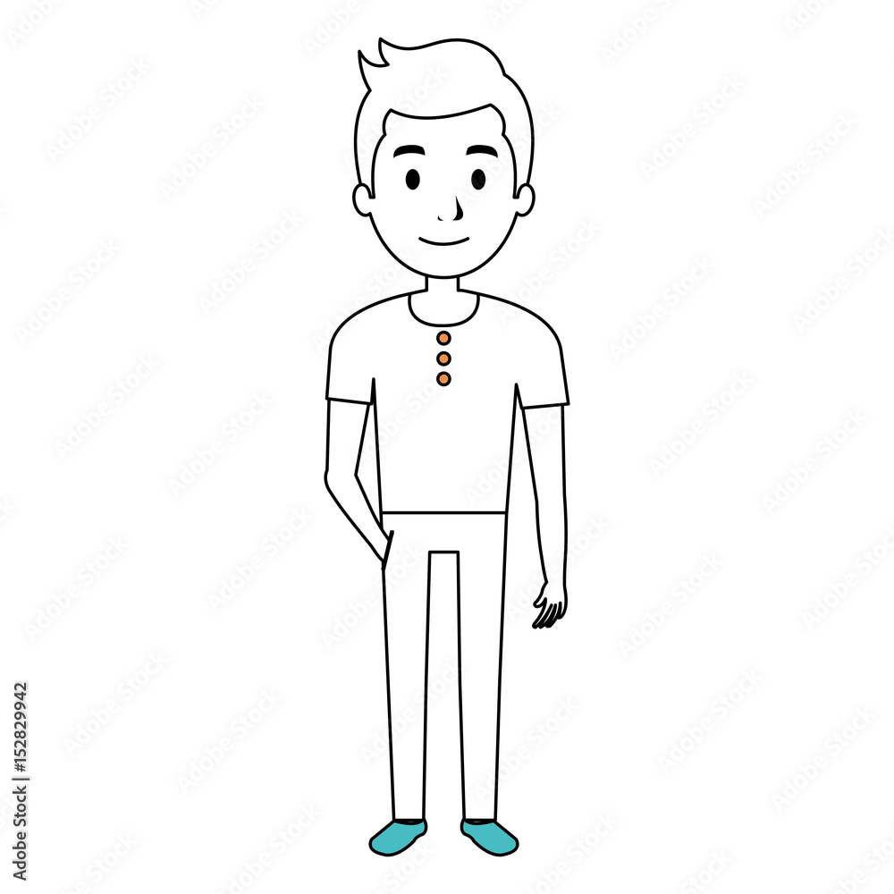 young man avatar character vector illustration design young man avatar character vector illustration design
