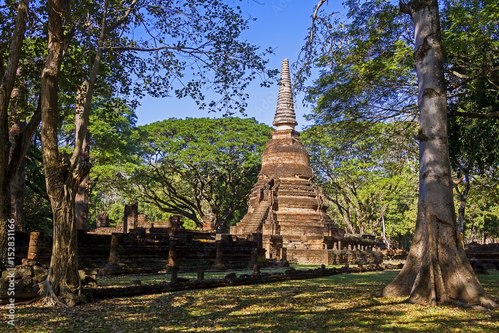 Wat Nang Phaya and tree in Historical Park