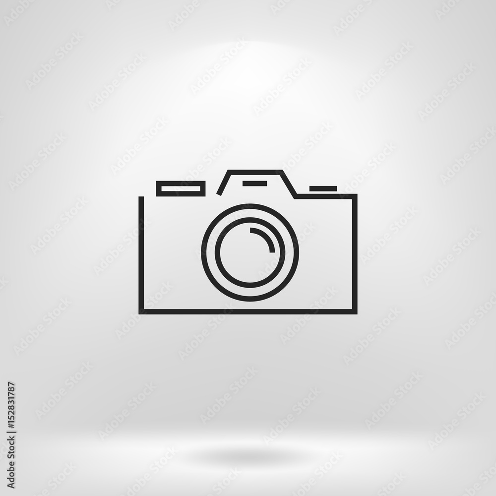 Camera icon vector illustration. Flat design style Camera icon vector illustration. Flat design style