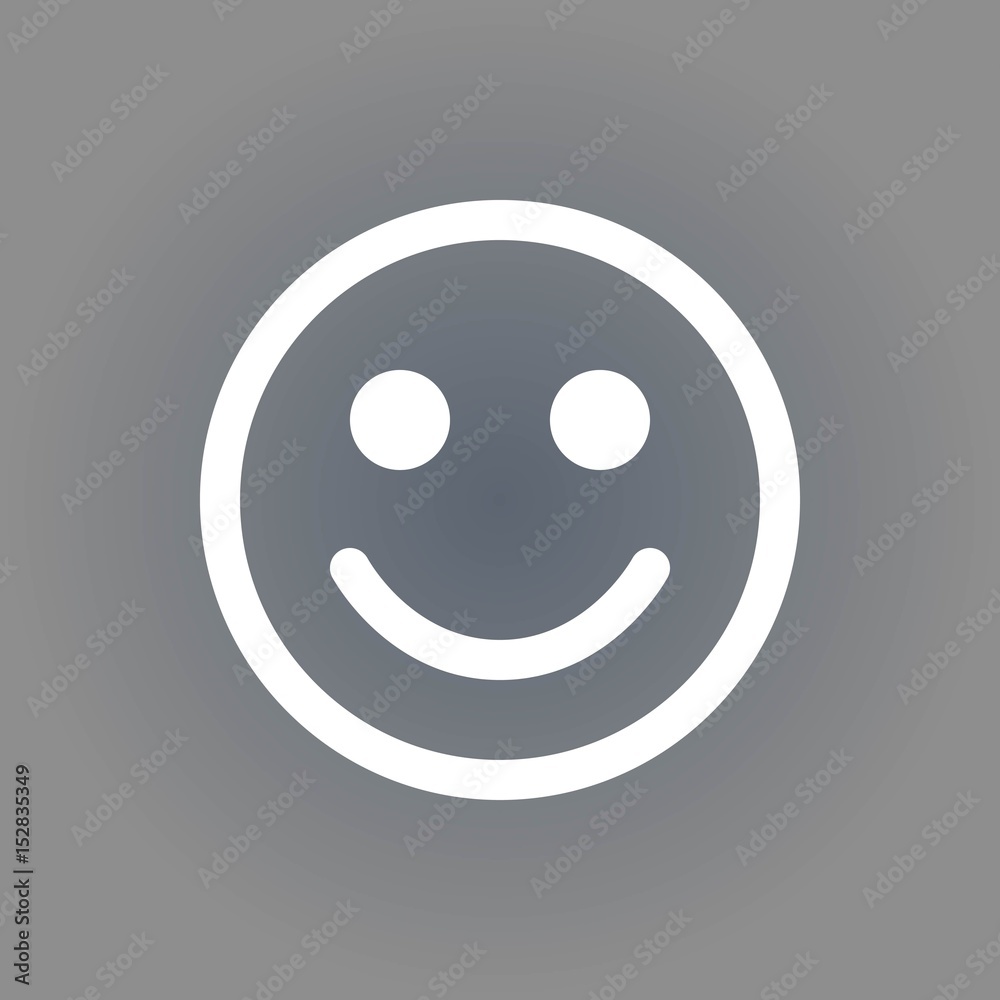 Fototapeta premium Smile icon stock vector illustration flat design