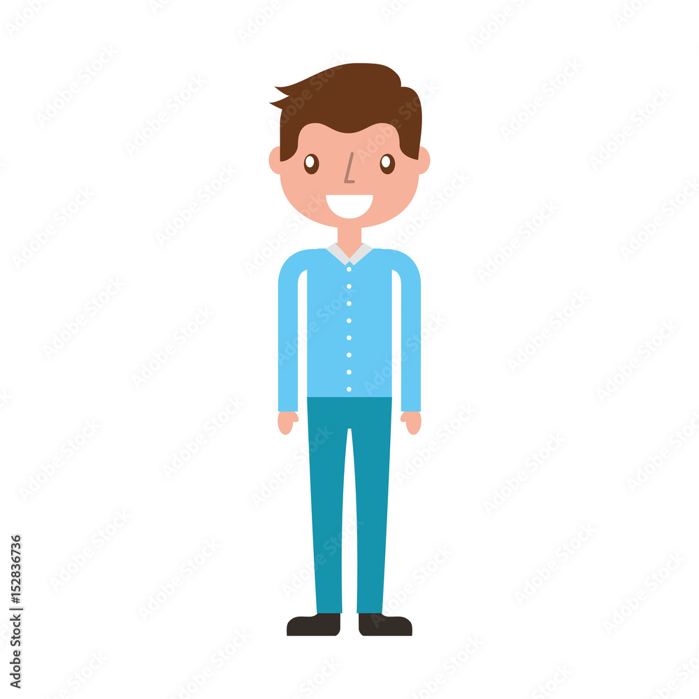 isolated handsome icon boy vector illustration graphic illustration