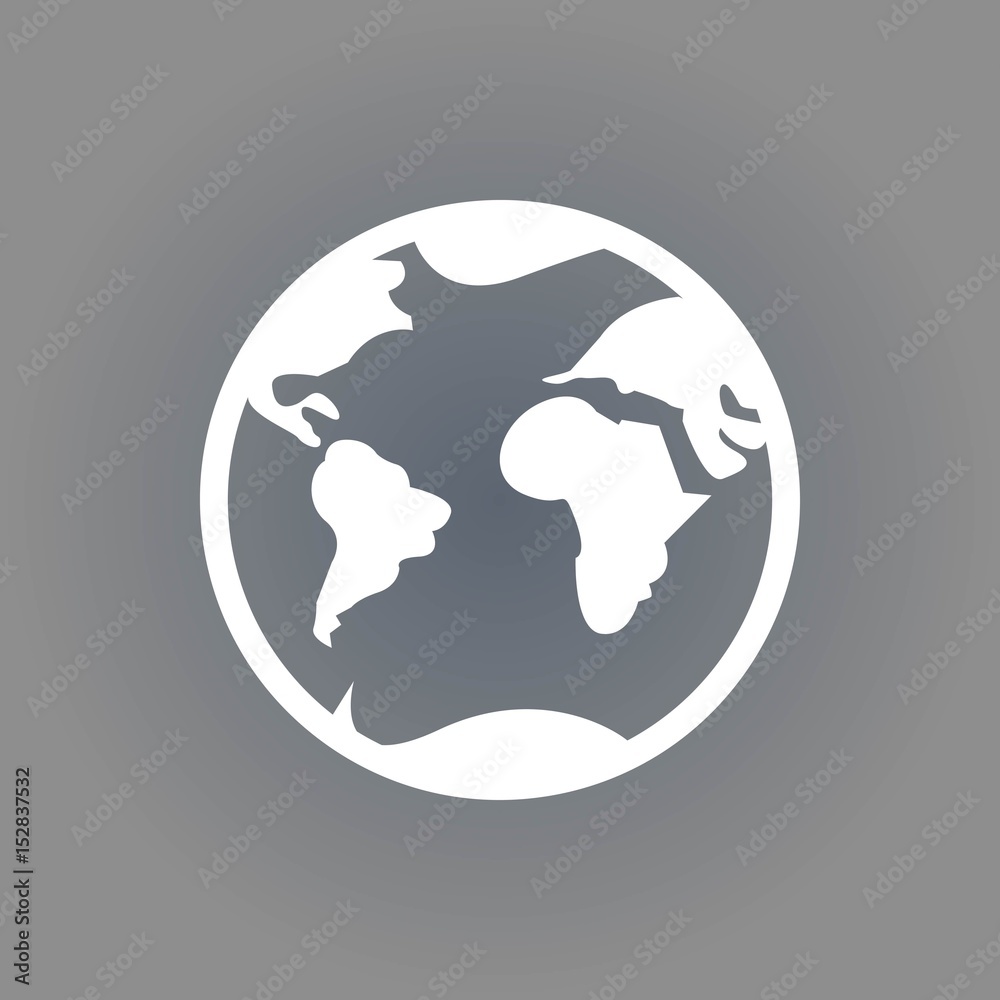 Earth icon stock vector illustration flat design Earth icon stock vector illustration flat design
