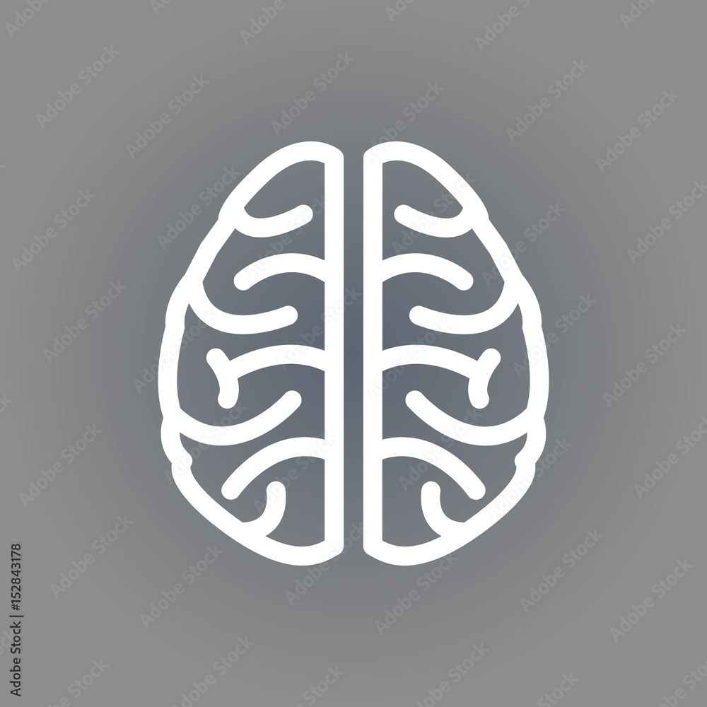 brain icon stock vector illustration flat design brain icon stock vector illustration flat design