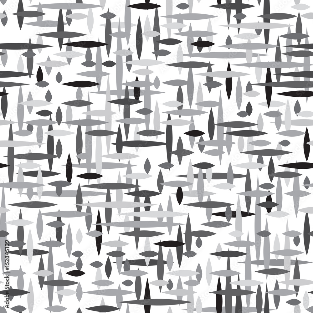 Abstract irregular striped line seamless pattern. Monochrome geometric texture. Ornamental block motif background