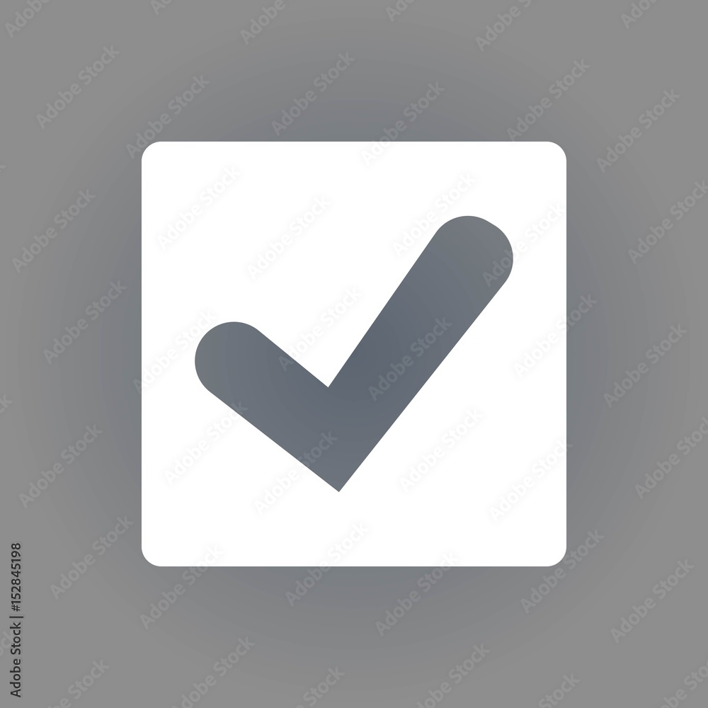 Confirm icons; vector illustration. Flat design style Confirm icons; vector illustration. Flat design style