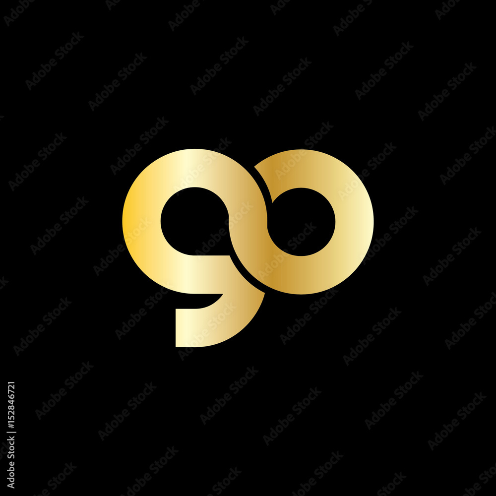Initial Letter GO Linked Design Logo