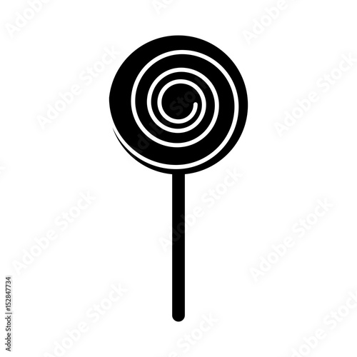 isolated lollipop candy on stick vector illustration graphic design