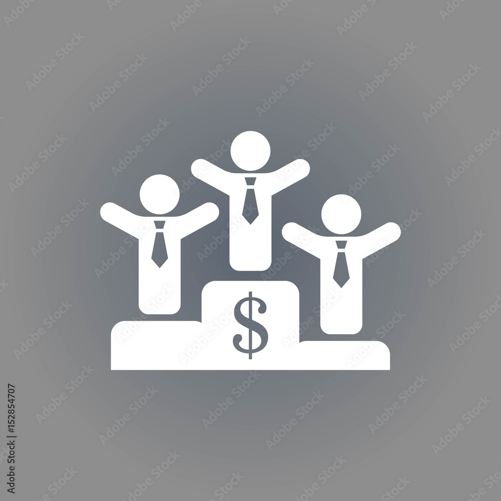 winners on the podium icon stock vector illustration flat design winners on the podium icon stock vector illustration flat design