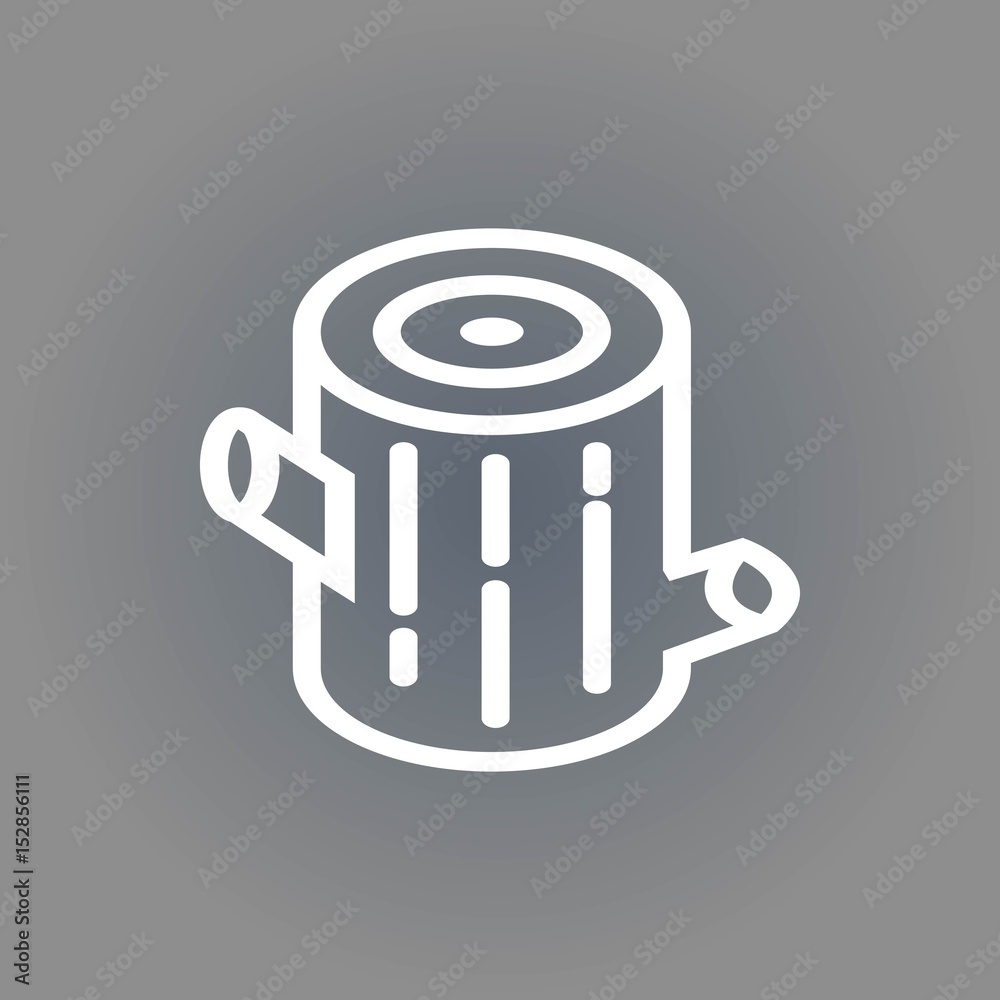 stump icon stock vector illustration flat design stump icon stock vector illustration flat design