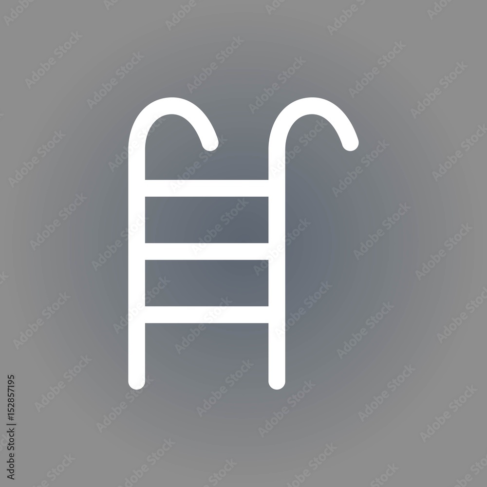 ladder icon, vector illustration. Flat design style ladder icon, vector illustration. Flat design style
