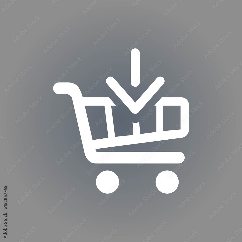 shopping cart icon stock vector illustration flat design shopping cart icon stock vector illustration flat design