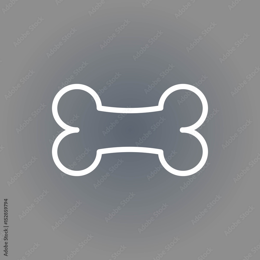 bone icon stock vector illustration flat design bone icon stock vector illustration flat design