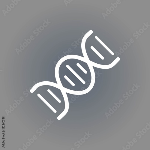 DNA icon stock vector illustration flat design