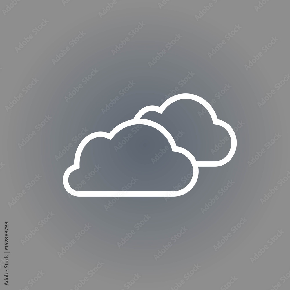 cloud icon stock vector illustration flat design cloud icon stock vector illustration flat design