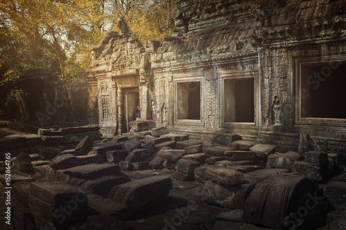 Ancient abandoned temple of Angkor Wat  Cambodia