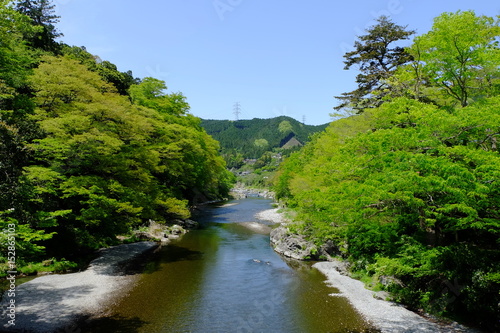 新緑の御岳渓谷