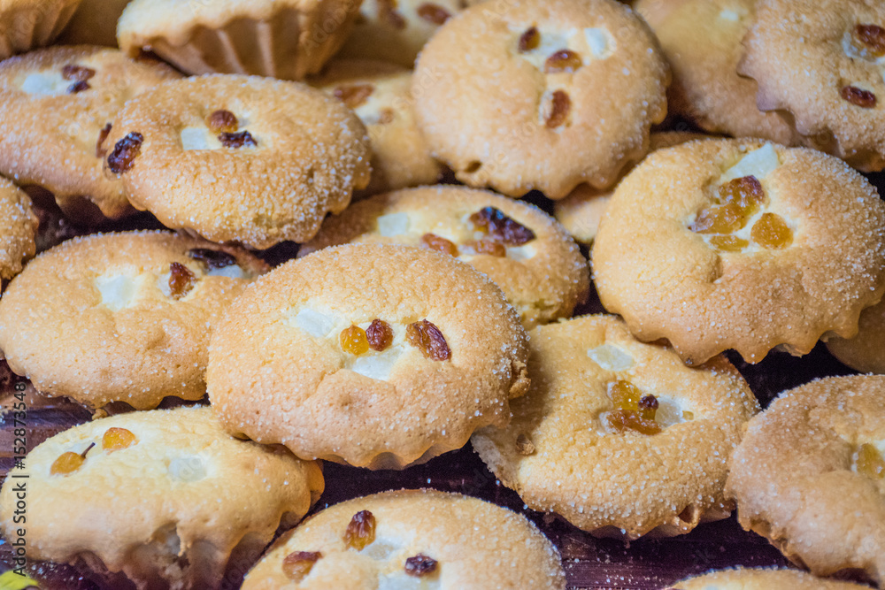 small crispy cake from the  oven