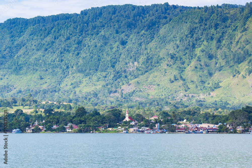 Samosir Island with High Cliff View