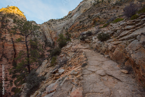Trail Through Sandstone and Loose Rock