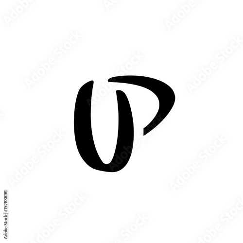 letter UP logo vector