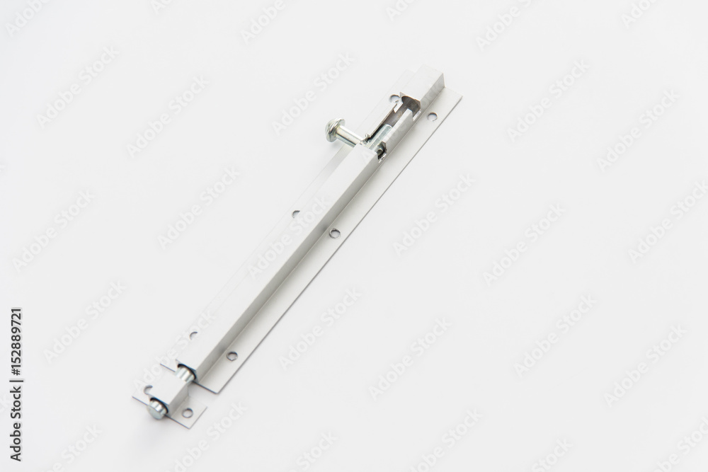 Metal bolts on white background Metal bolts on white background