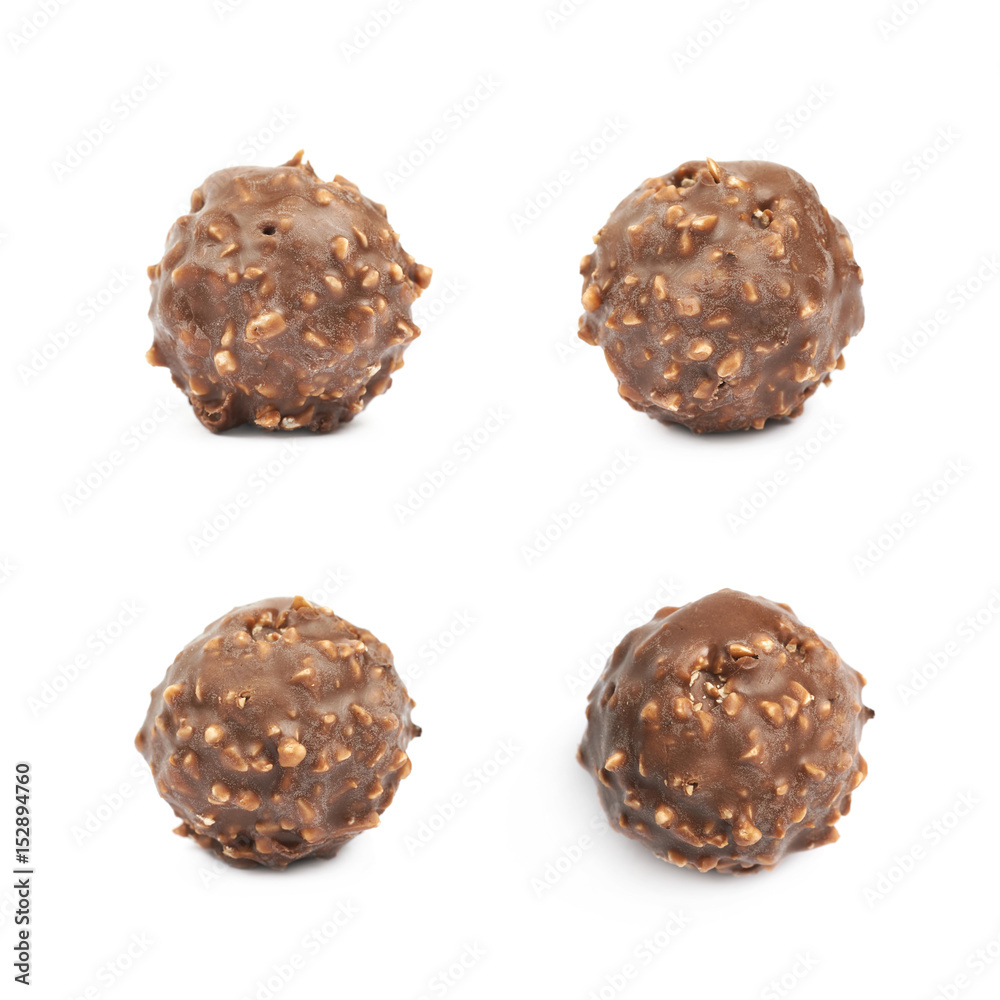 Chocolate ball confection candy isolated Chocolate ball confection candy isolated