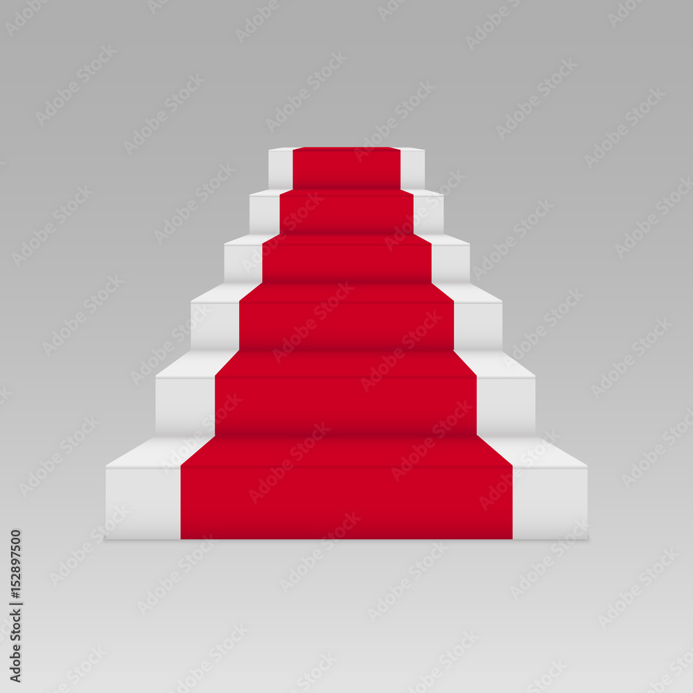 Red podium on grey background. Flat celebrity symbol. Vector illustration.
Red podium on grey background. Flat celebrity symbol. Vector illustration.