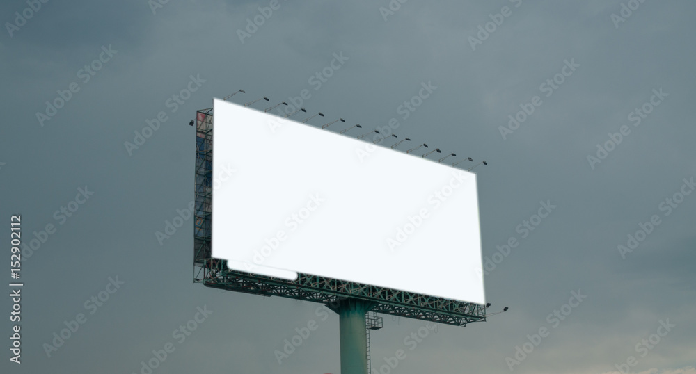 Blank billboard for advertising Blank billboard for advertising