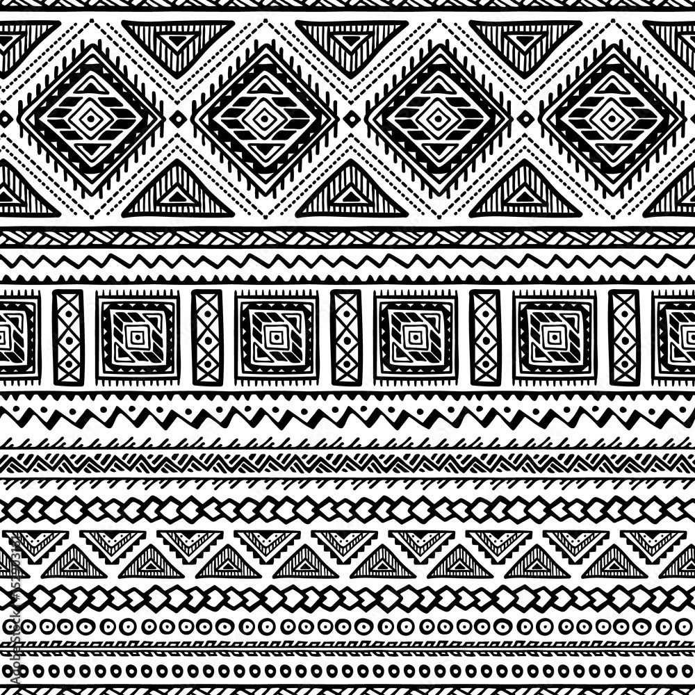 Ethnic Style Vector Seamless Pattern