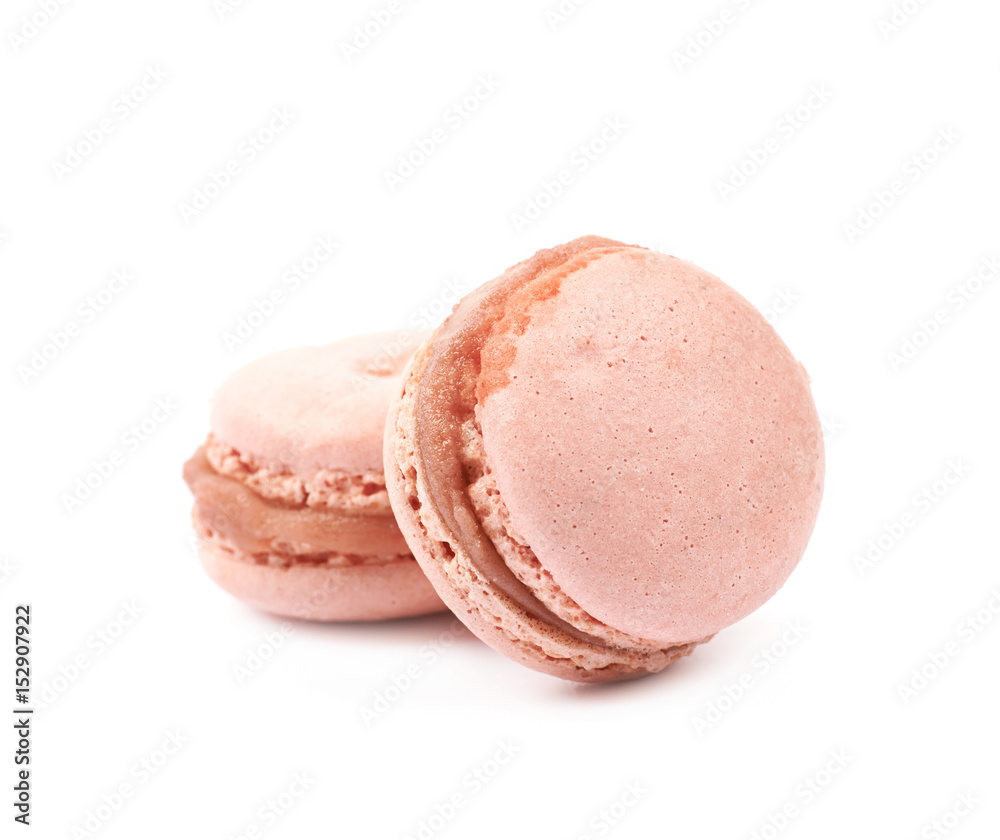 Two macaron cookies isolated Two macaron cookies isolated
