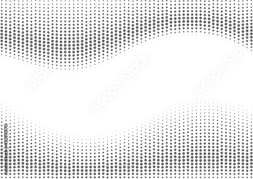 Grey halftone background.