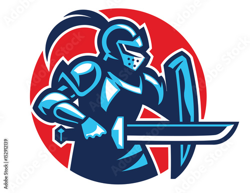 knight attack with sword