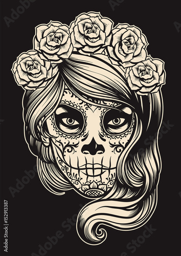 sugar skull girl