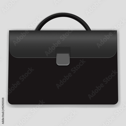 Briefcase business bag vector icon