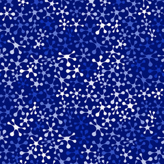Acrylglasbilder Dunkelblaue Muster Abstrakte Blaue Tintenflecken Muster  © eternal_monday