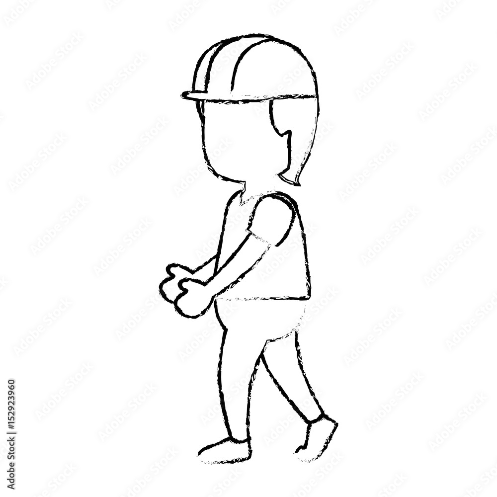 Worker man cartoon icon vector illustration graphic design Worker man cartoon icon vector illustration graphic design