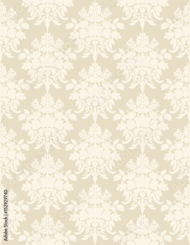 Beige retro seamless wallpaper background.