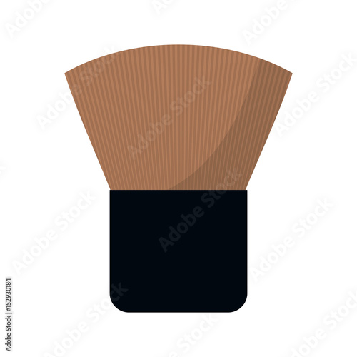 makeup brush, icon over white background. colorful design. vector illustration